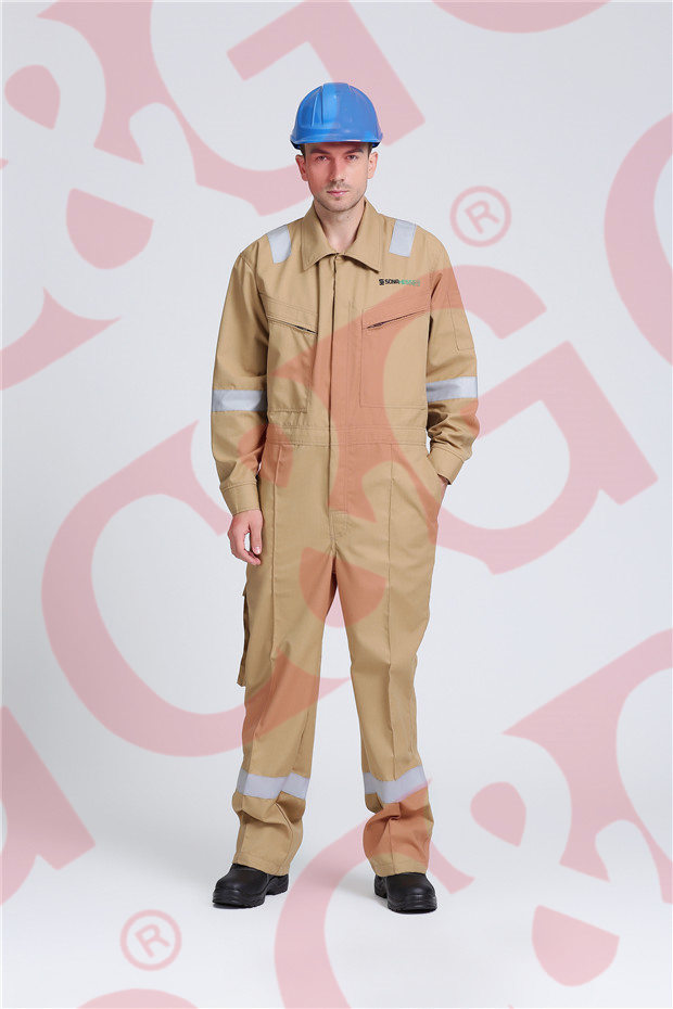 Aramid khaki coverall